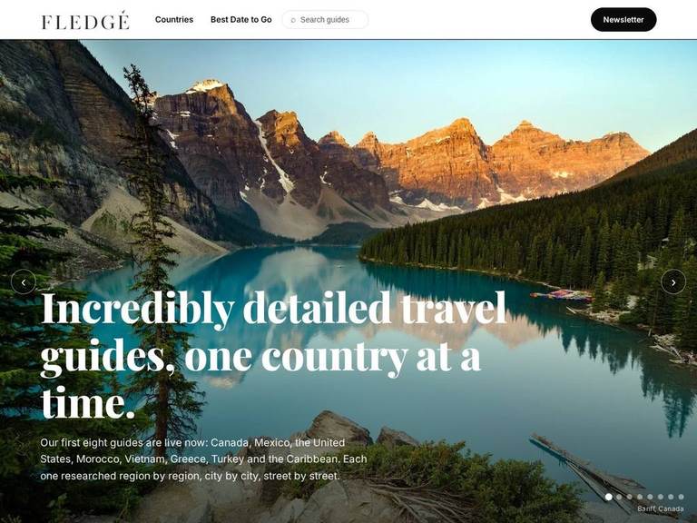 Fledge Travel website