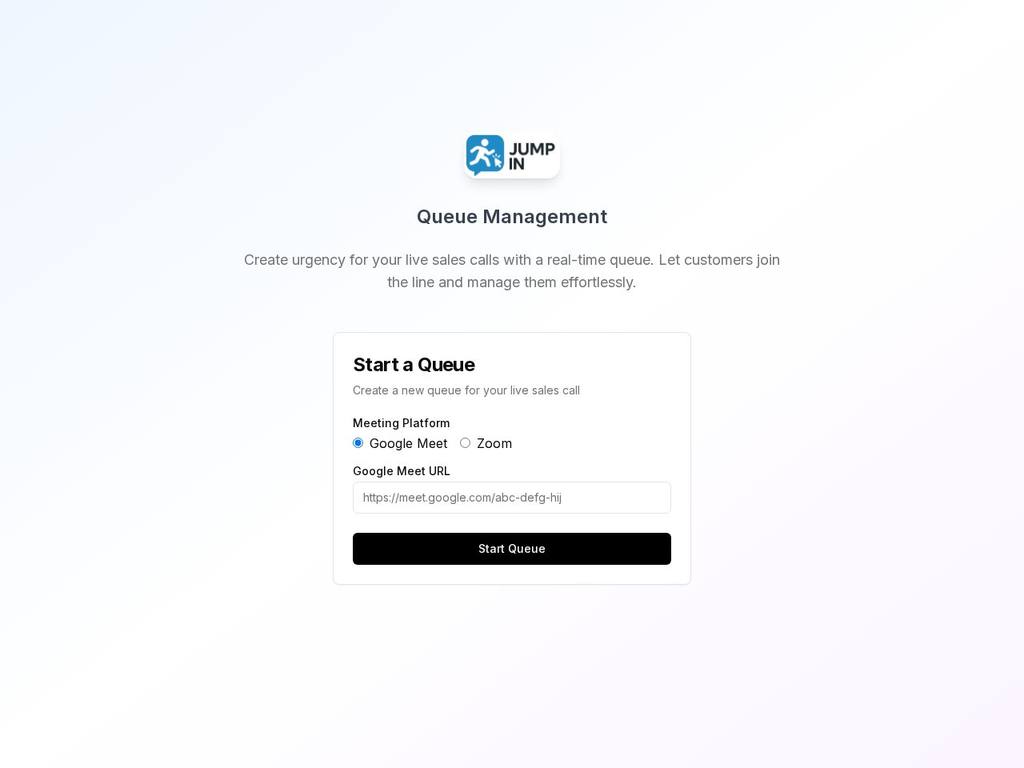 JumpIn website screenshot